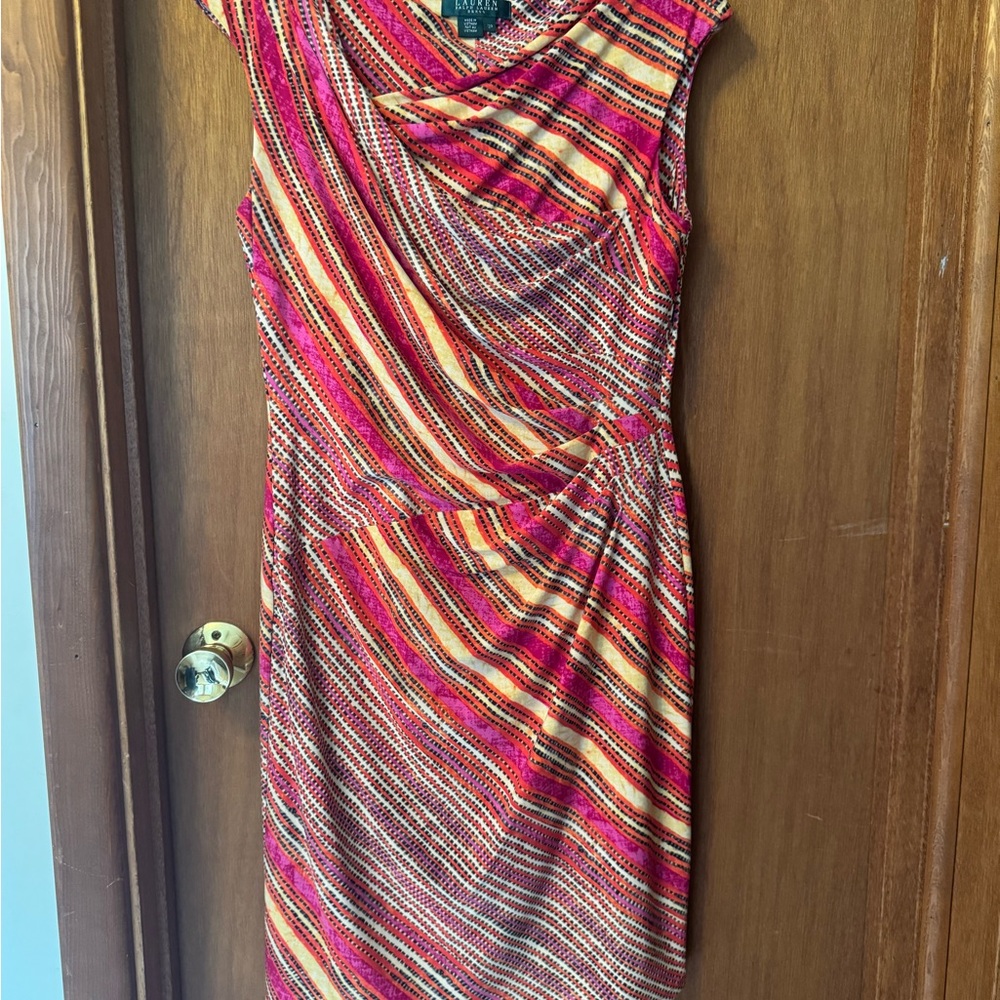 Vibrant Multicolor Striped Dress by Ralph Lauren